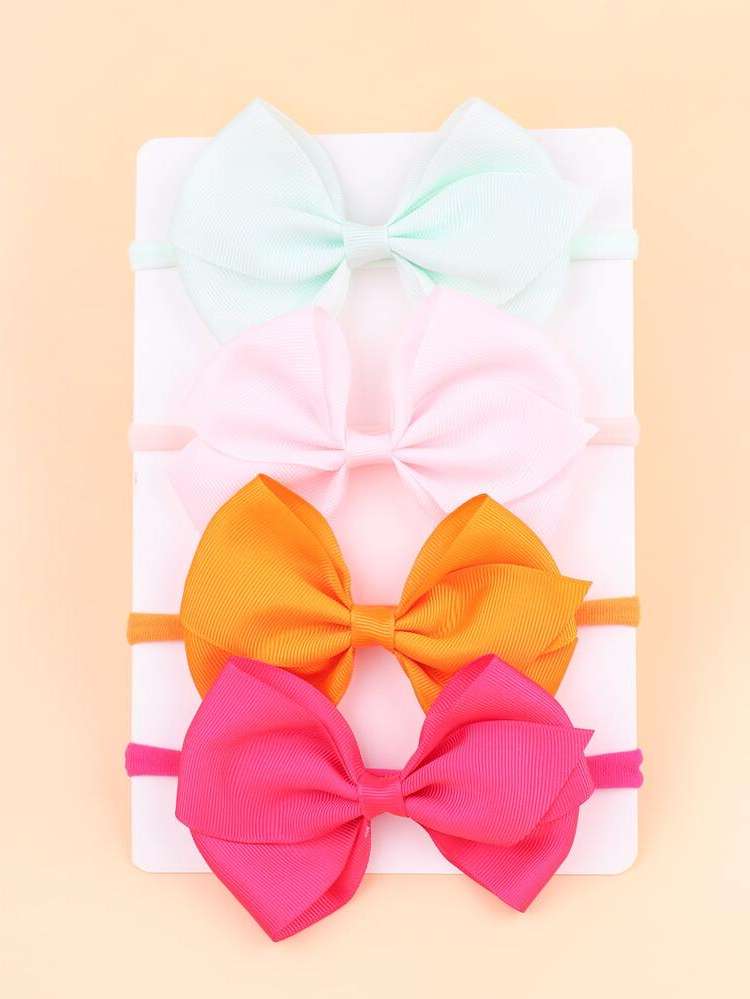  Multicolor Bow Plain Baby Accessories 187