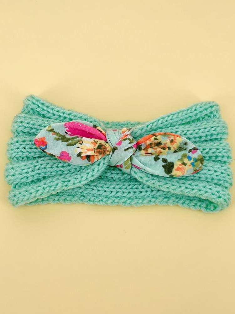 Multicolor Casual Bow Baby  Mom 1117