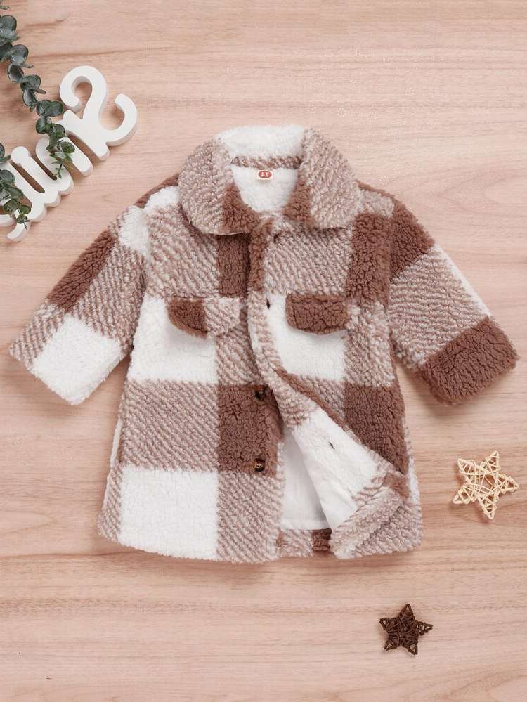 Multicolor Plaid Regular Fit Baby Jackets  Coats 4935