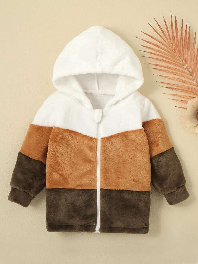 Hooded Regular Regular Fit Zipper Baby Jackets  Coats 3779