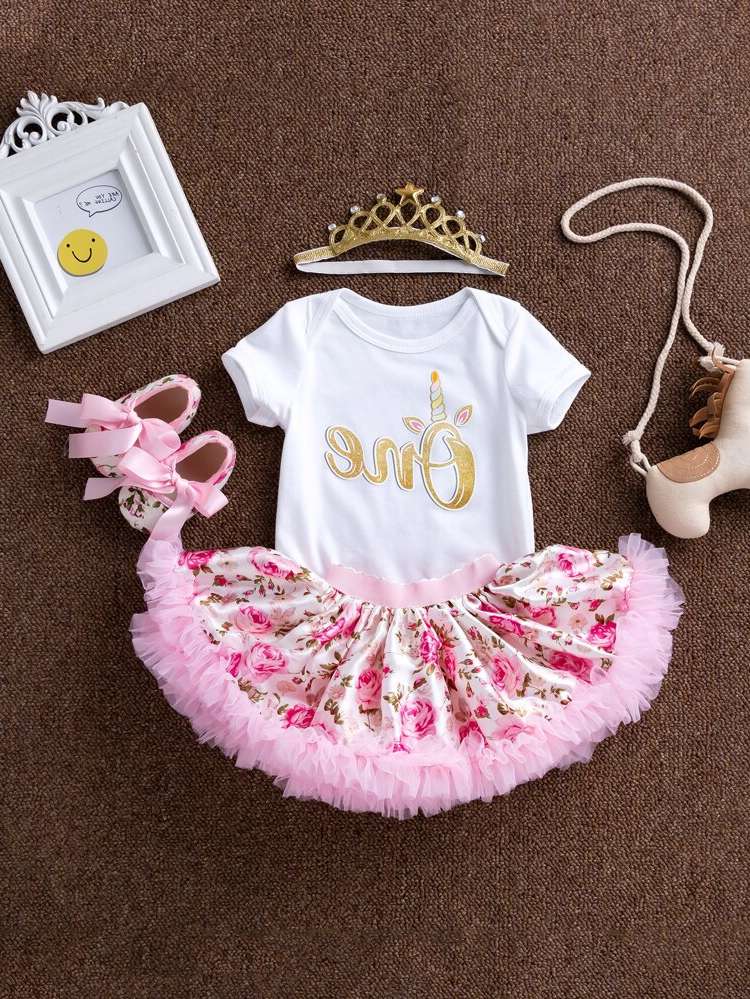 Short Sleeve Regular Fit Round Neck Baby Clothing 305