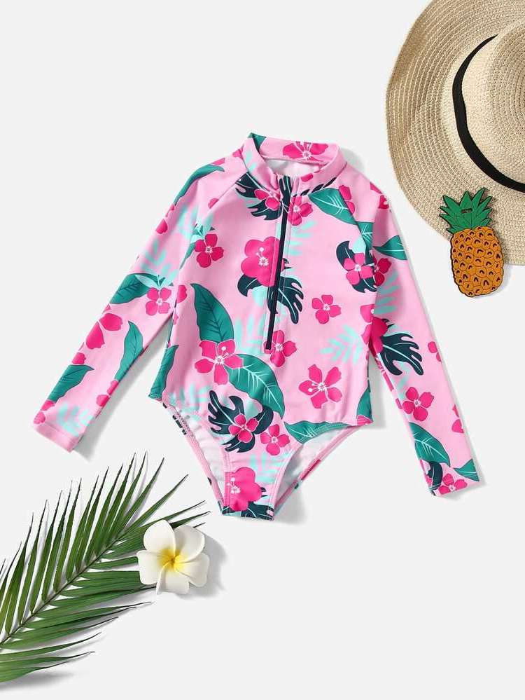  High Neck Tropical Baby Clothing 596