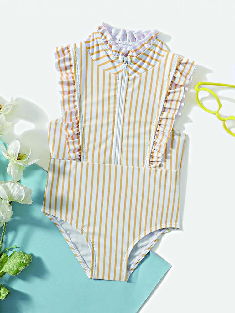  Ruffle Striped Baby Clothing 553