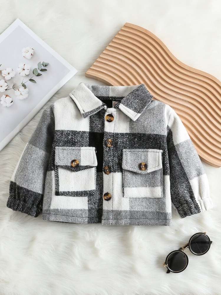 Regular Fit Collar Pocket Baby  Mom 9614