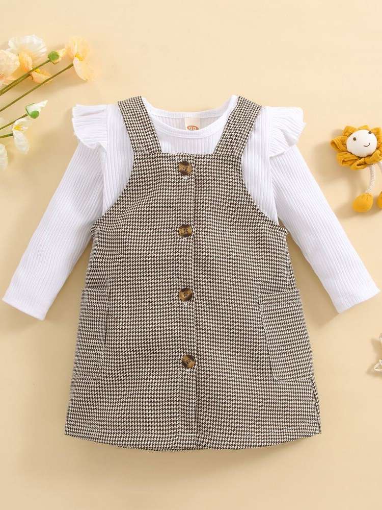 Preppy Regular Fit Houndstooth Multicolor Baby  Mom 344