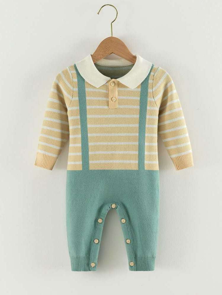  Multicolor Long Sleeve Baby Knitwear 1086