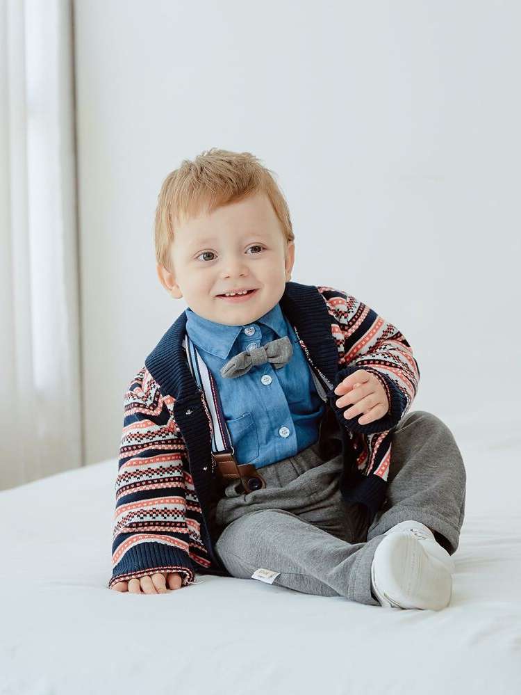  Collar Multicolor Long Sleeve Baby Sets 44