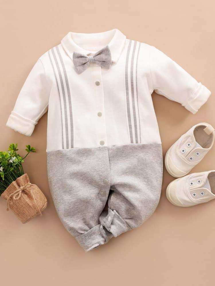 Long Sleeve Striped  Baby  Mom 3763