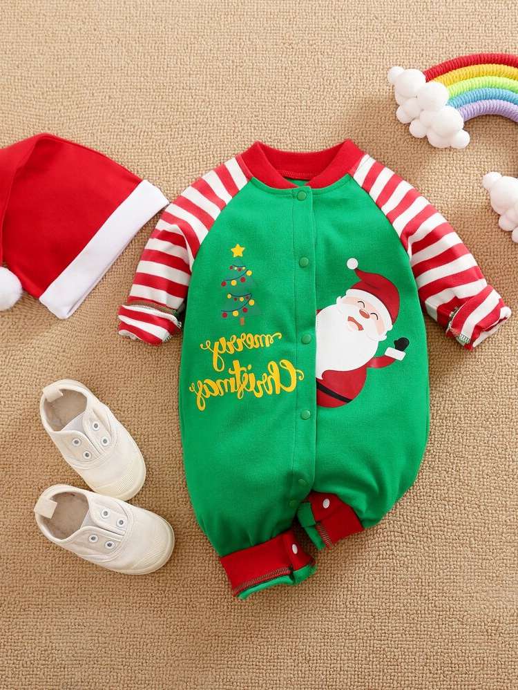 Long Sleeve Cute Multicolor Letter Baby Clothing 9051