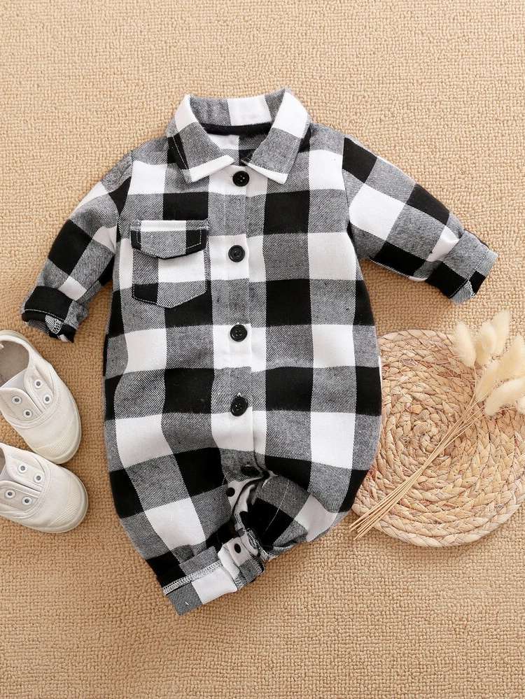 Long Sleeve Pocket Casual Baby Clothing 6005