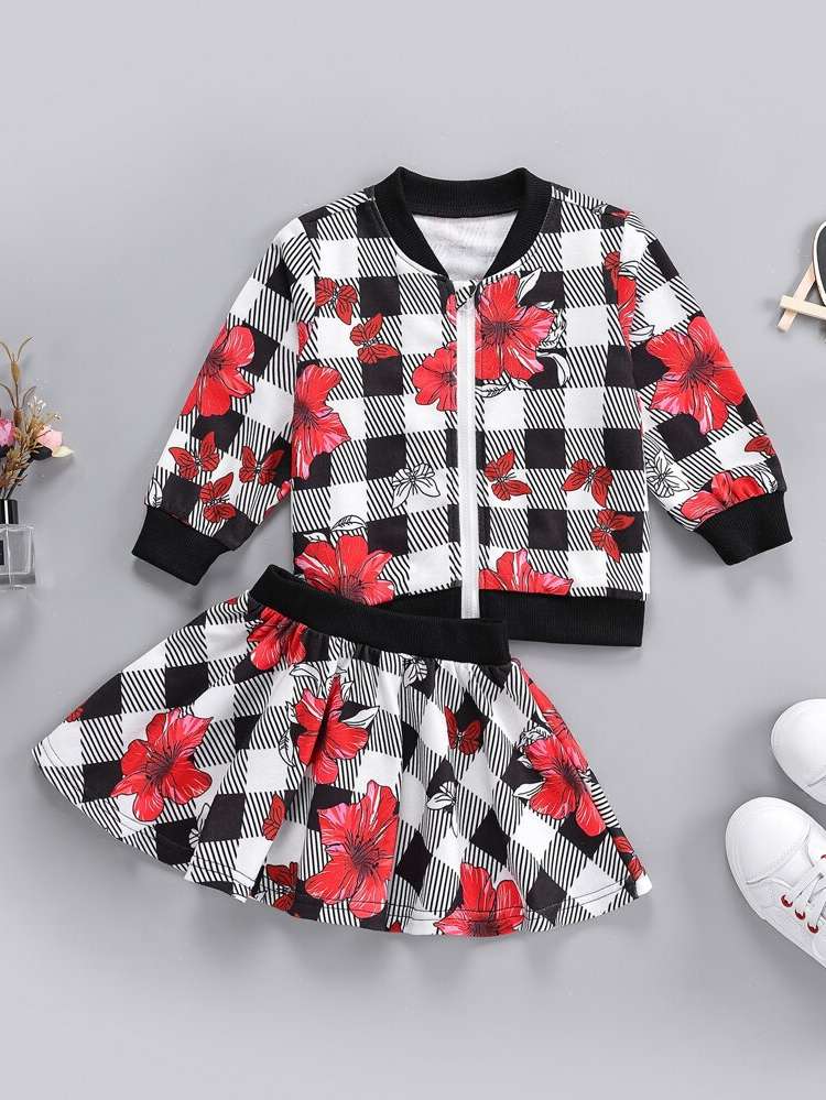 Floral Multicolor Long Sleeve Baby  Mom 6412