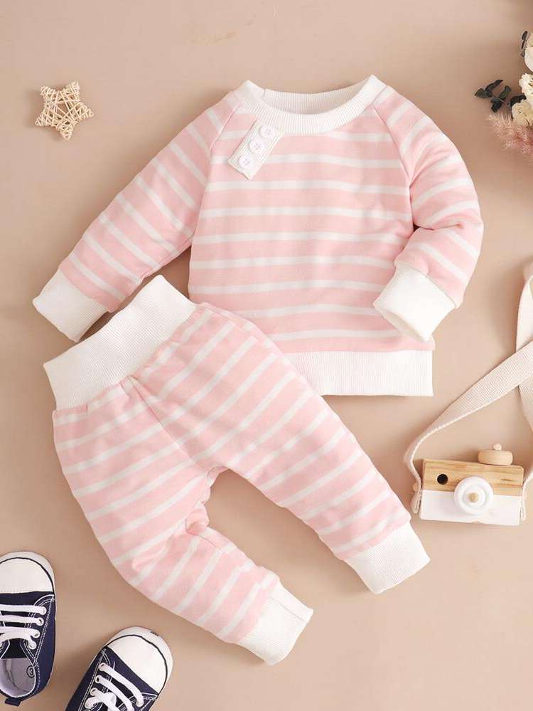  Regular Fit Multicolor Striped Baby Clothing 977