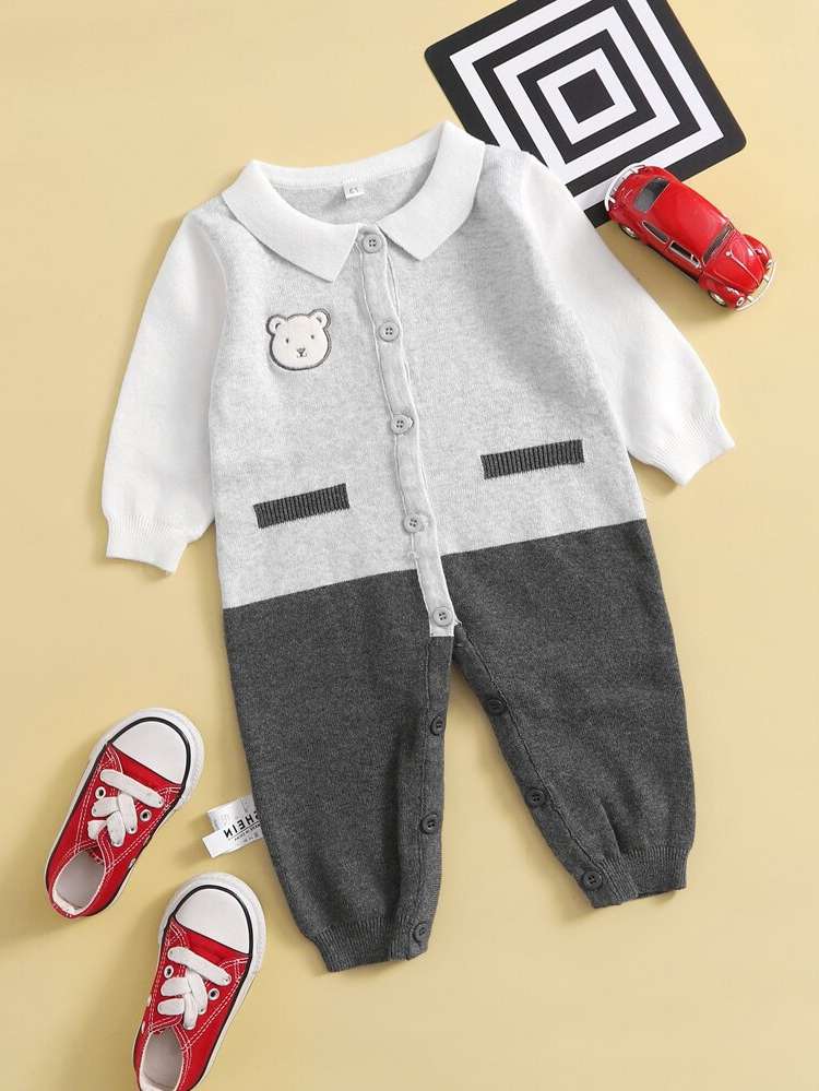 Button Front Casual Long Baby Clothing 6406