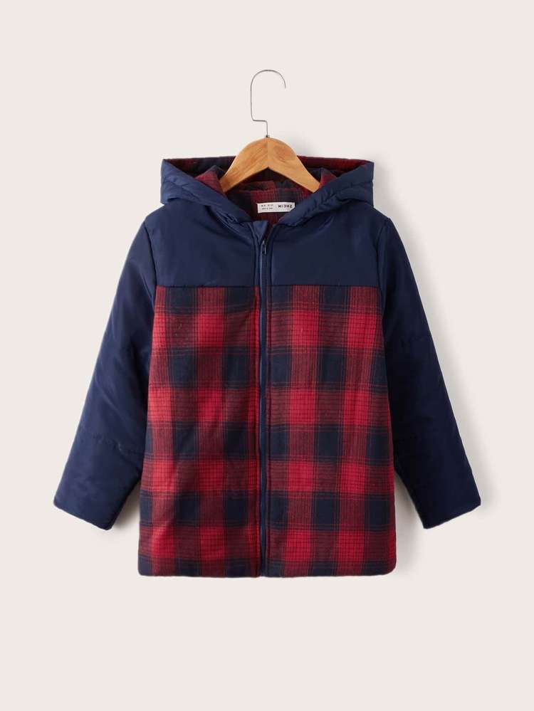 Long Sleeve Preppy Multicolor Zipper Kids Clothing 1429