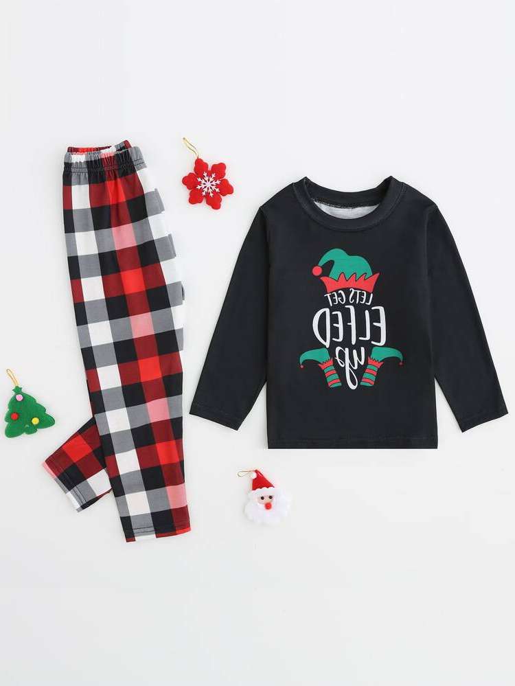  Christmas Multicolor Boys Loungewear 2878