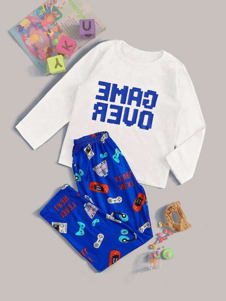 Long Sleeve  Casual Kids Underwear  Sleepwear 106