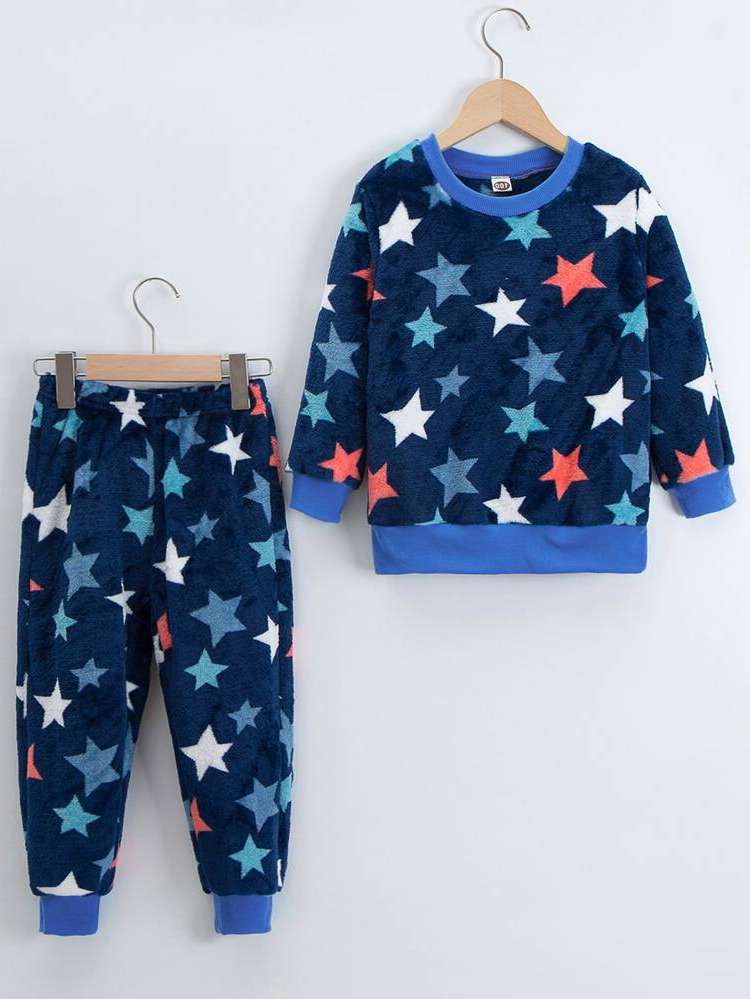 Round Neck Cute Pocket Kids Underwear  Sleepwear 372