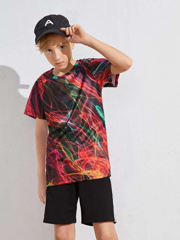 Regular Fit Short Sleeve Round Neck Boys T-Shirts 4629