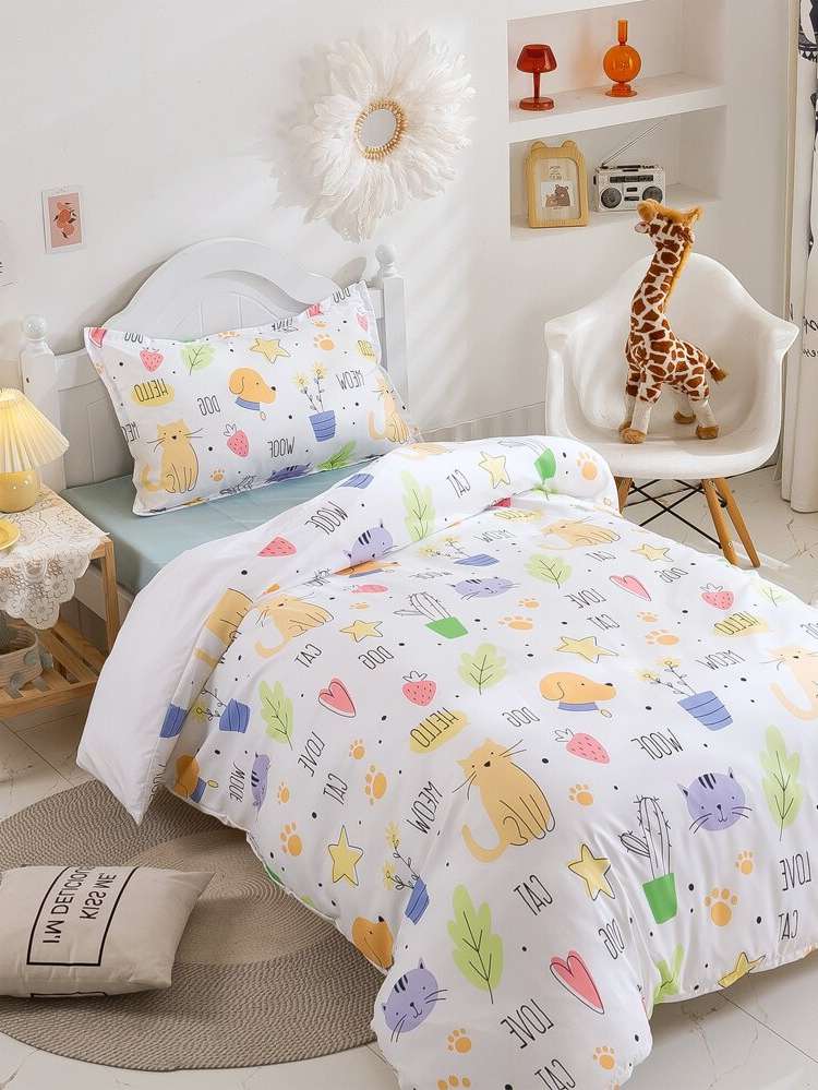  Cartoon Multicolor Duvet Covers Sets 2400