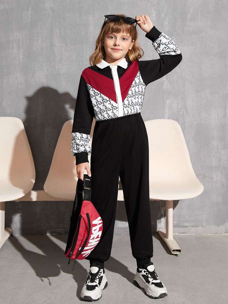  Collar Long Sleeve Button Front Kids Clothing 291