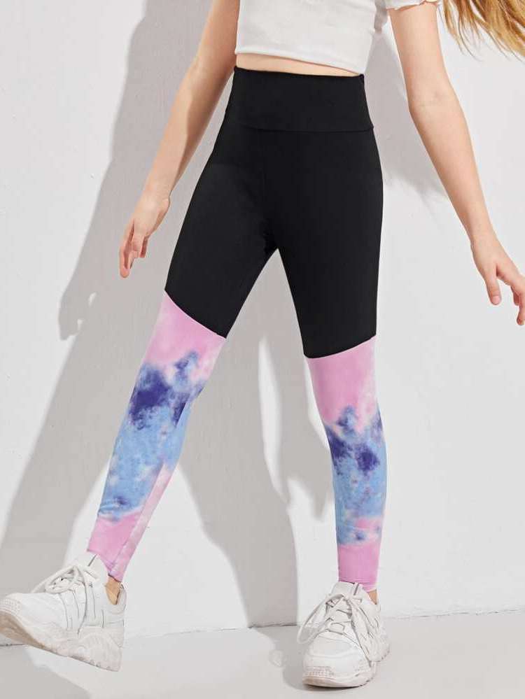  Tie Dye Girls Leggings 9835