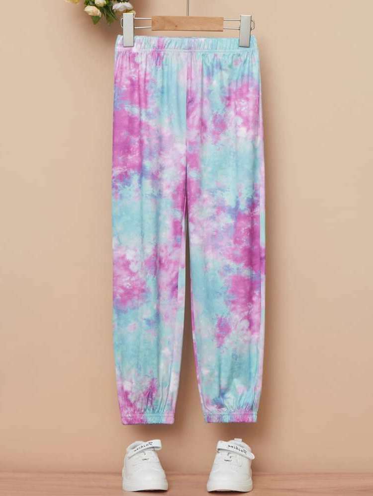 Regular Fit Multicolor  Girls Sweatpants 1692