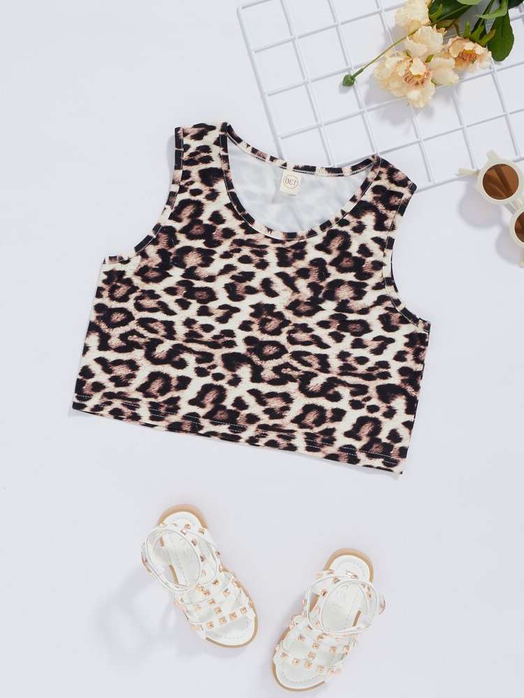  Leopard Crop Girls Clothing 3580