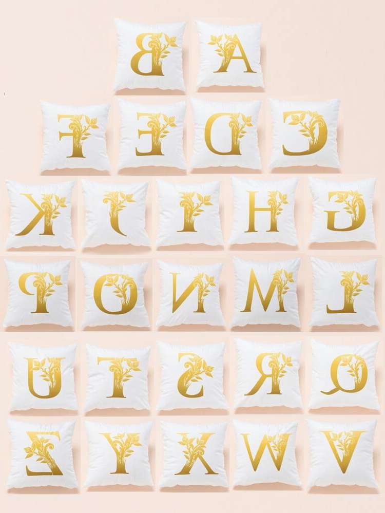 Letter Multicolor Home  Living 55