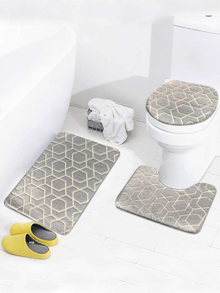  Multicolor Geometric Bathroom 8110