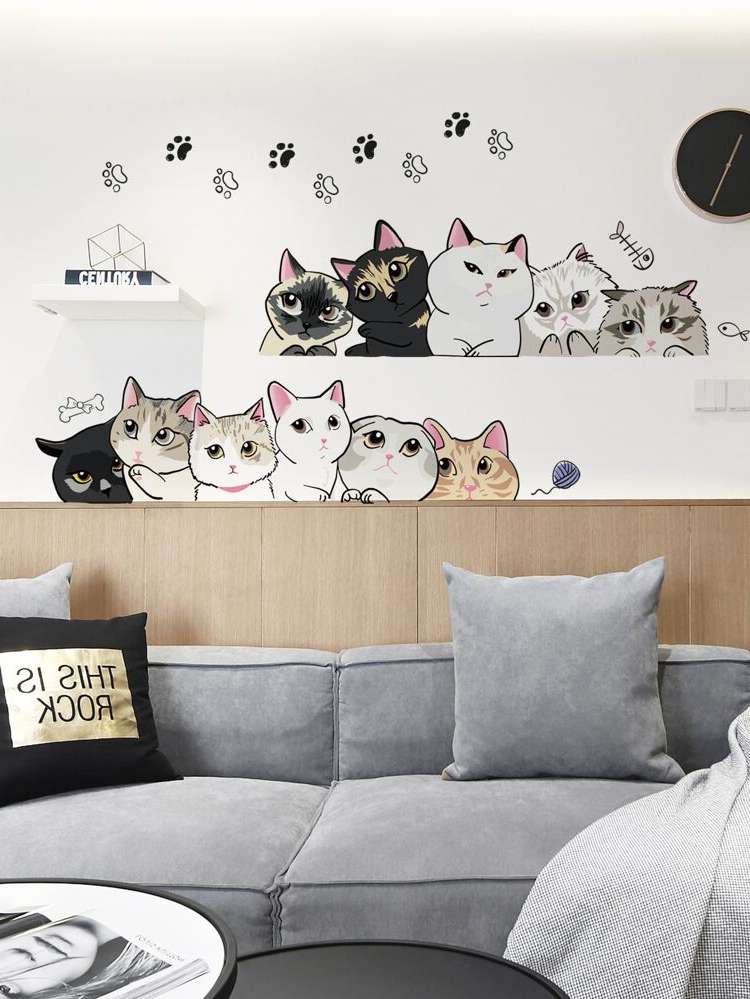  Animal Multicolor Home Stickers 9112