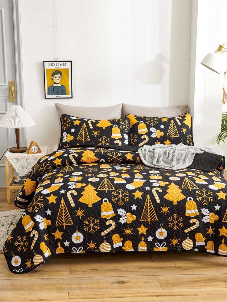   Multicolor Bedspread  Sets 9343