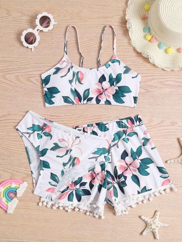 Boho Spaghetti Strap  Girls Beachwear 15