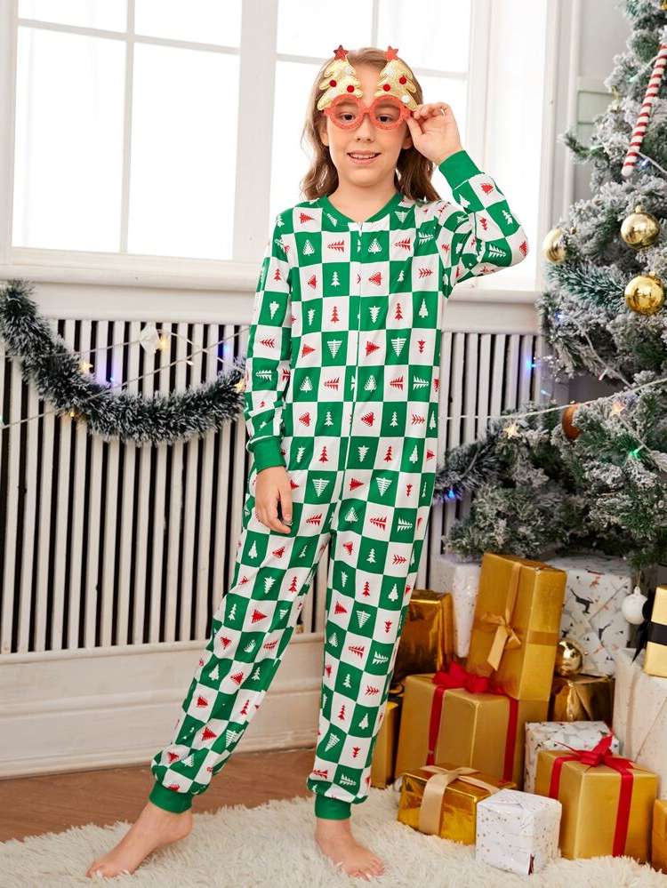 Christmas Regular Fit Zipper Girls Clothing 172