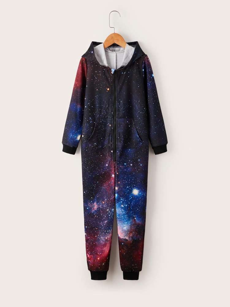 Long Casual Pocket Galaxy Girls Clothing 3244