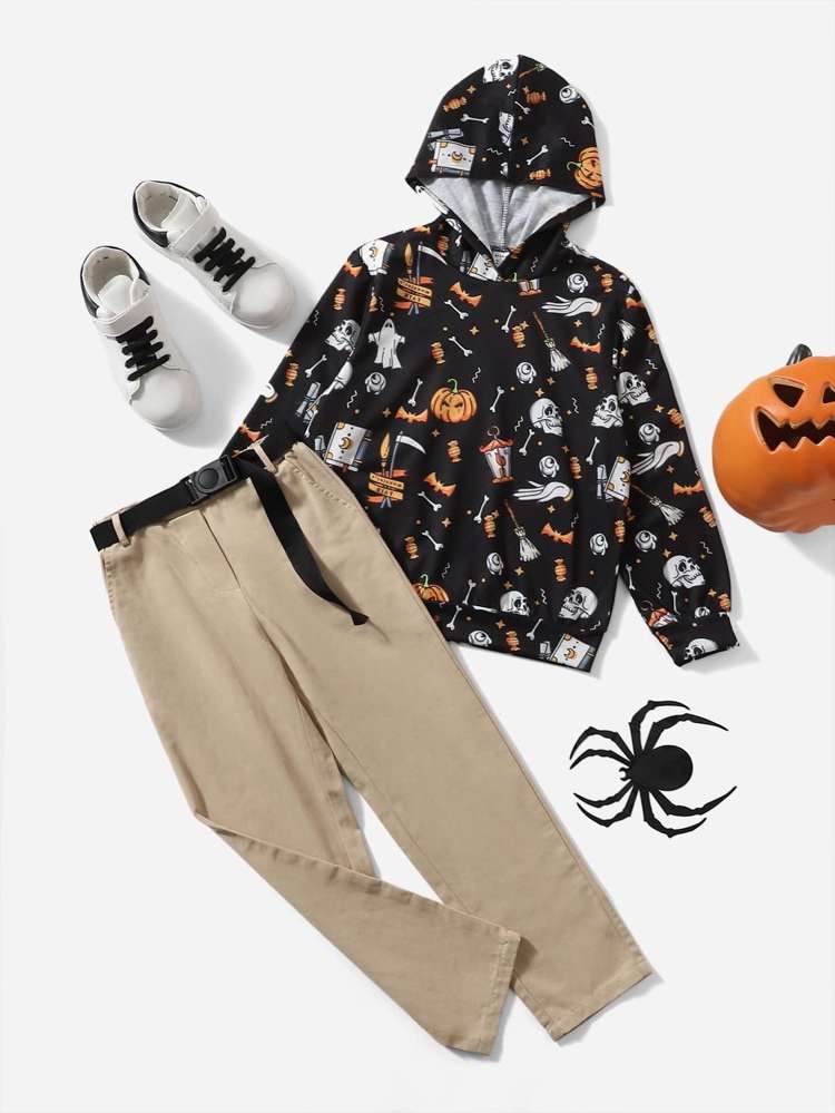 Halloween Long Sleeve Multicolor Boys Clothing 480