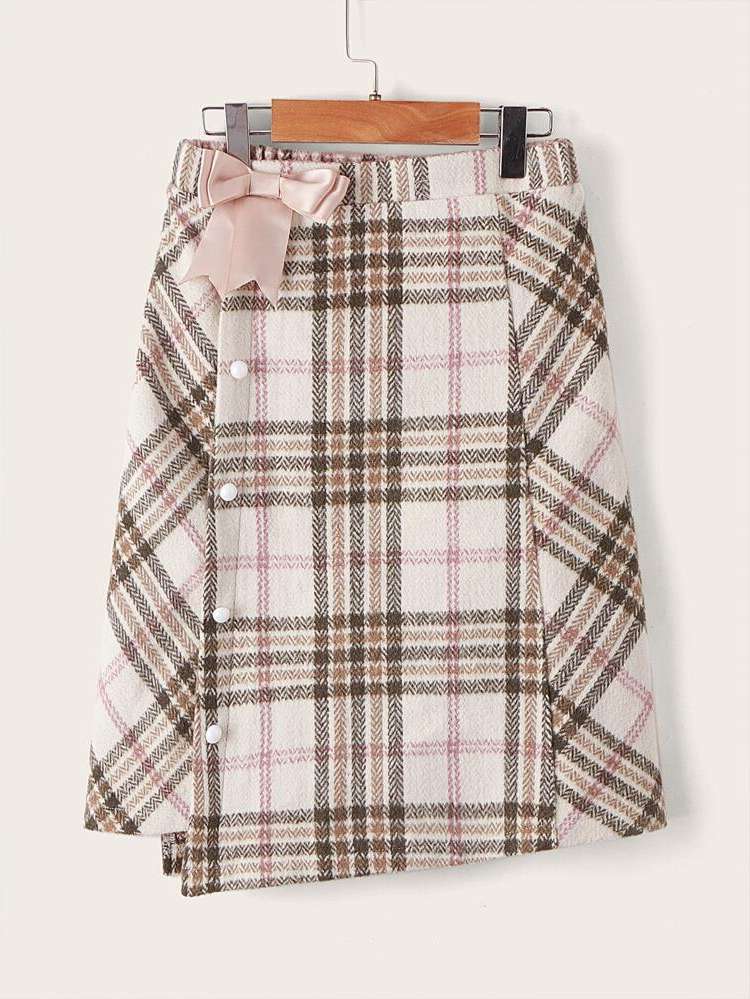  Wrap Plaid Girls Clothing 3244