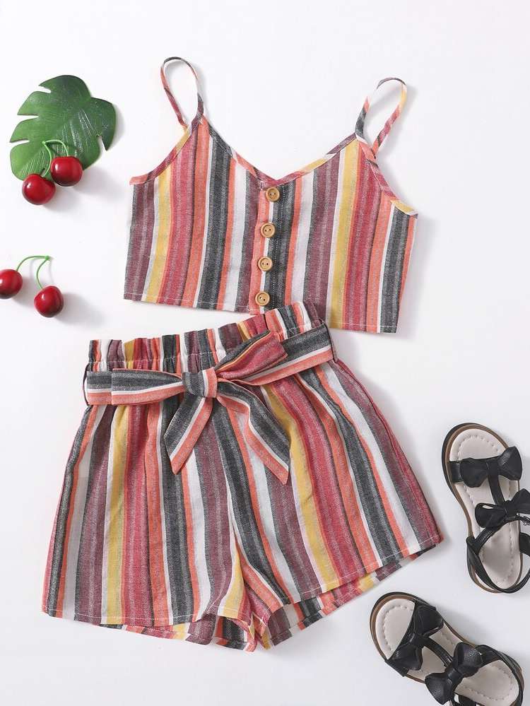  Spaghetti Strap Sleeveless Girls Clothing 18