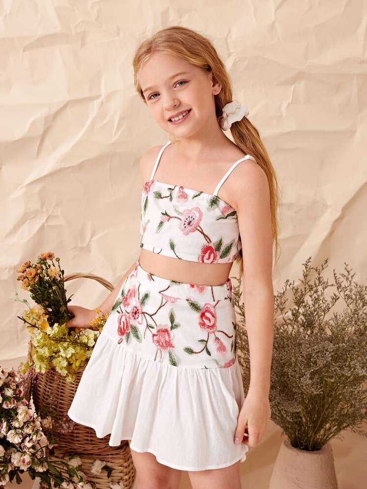  Floral Multicolor Boho Kids Clothing 9238