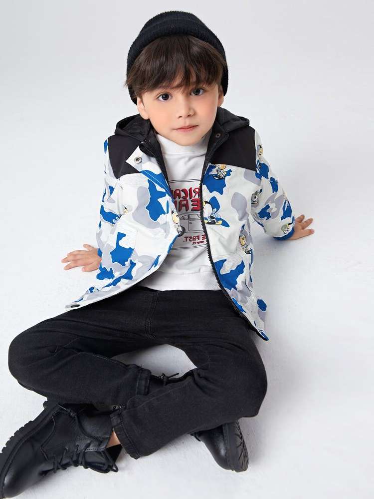  Long Sleeve Regular Fit Zipper Kids Clothing 607