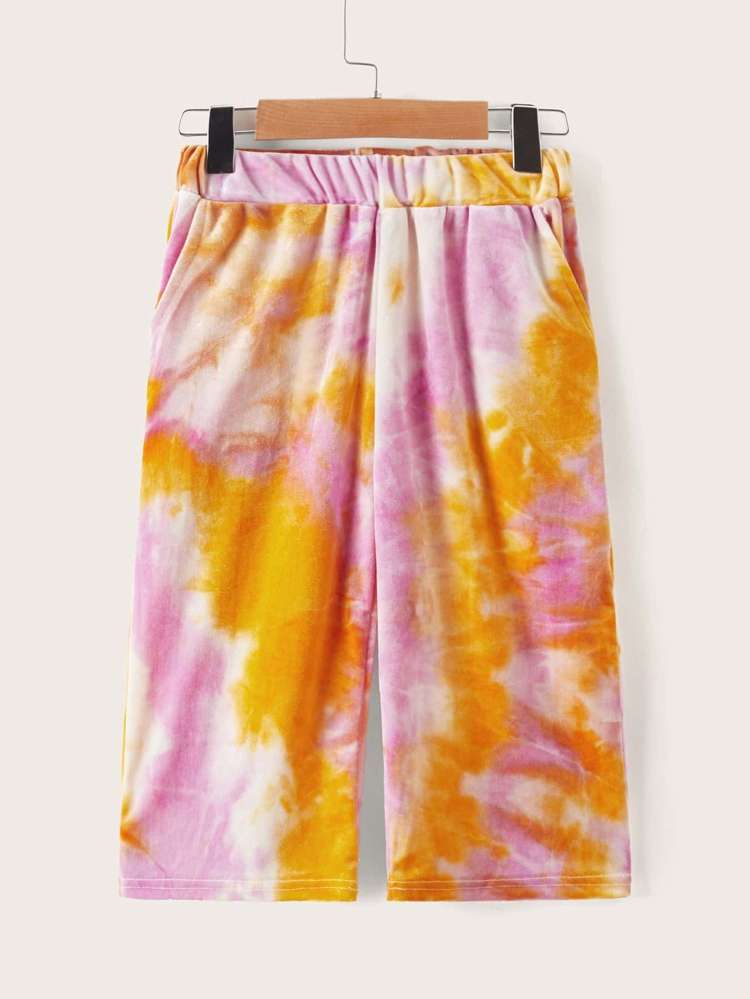  Long Tie Dye Toddler Girls Bottoms 6429