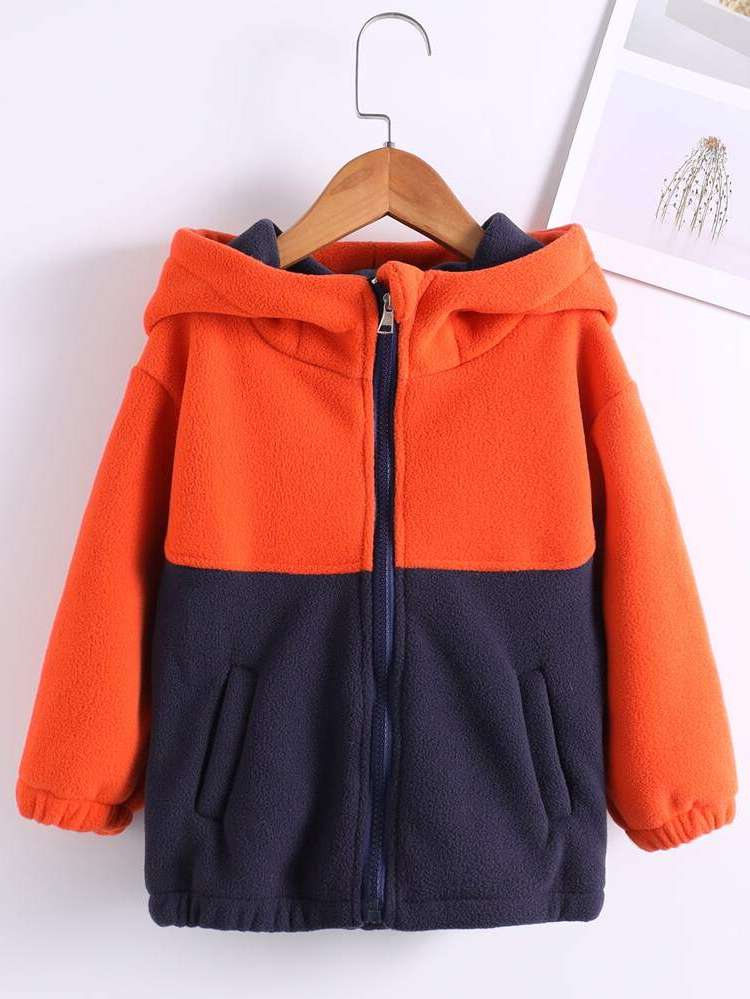 Long Sleeve Casual Zipper Regular Fit Kids Clothing 9531