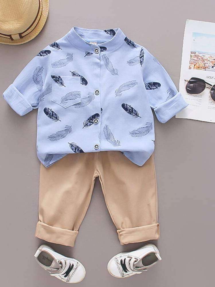  Long Sleeve Regular Fit Casual Toddler Boys Clothing 5311