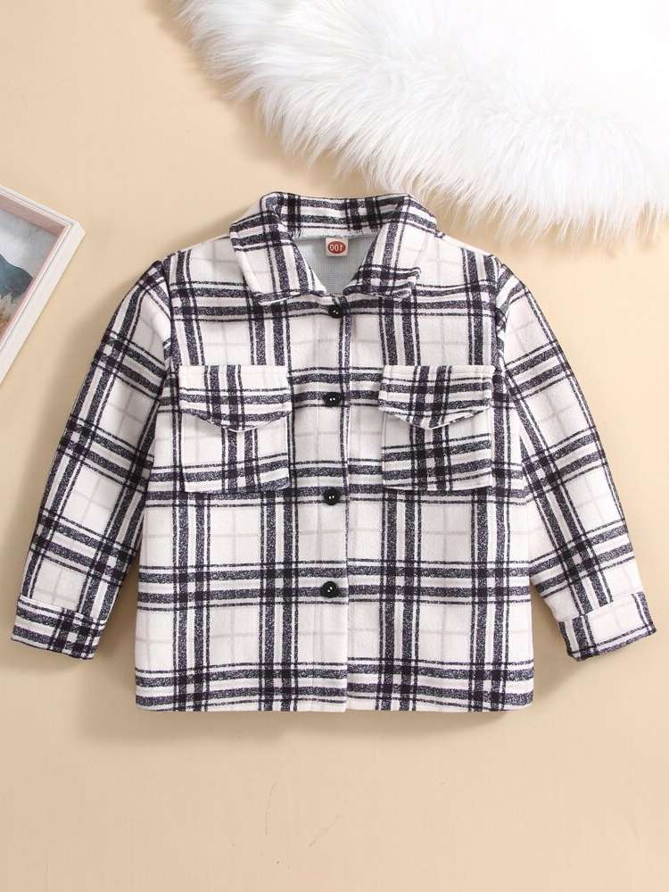  Regular Plaid Regular Fit Toddler Boys Outerwear 4584