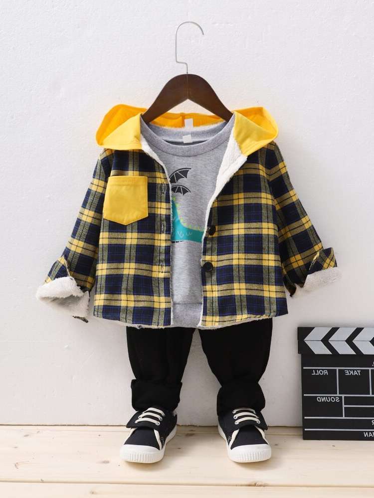 Multicolor Casual Regular Fit Toddler Boys Outerwear 4526