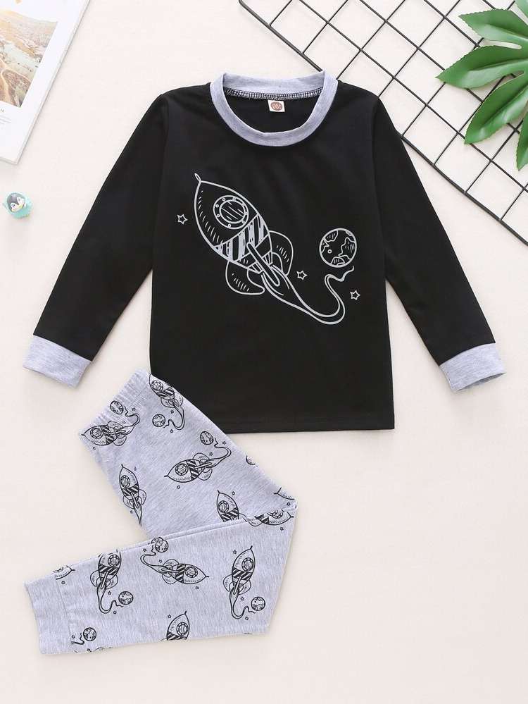 Graphic Regular Fit Casual Toddler Boys Clothing 2641