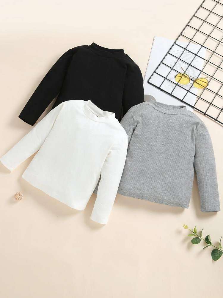 Casual Multicolor Long Sleeve Regular Toddler Girls Clothing 3000