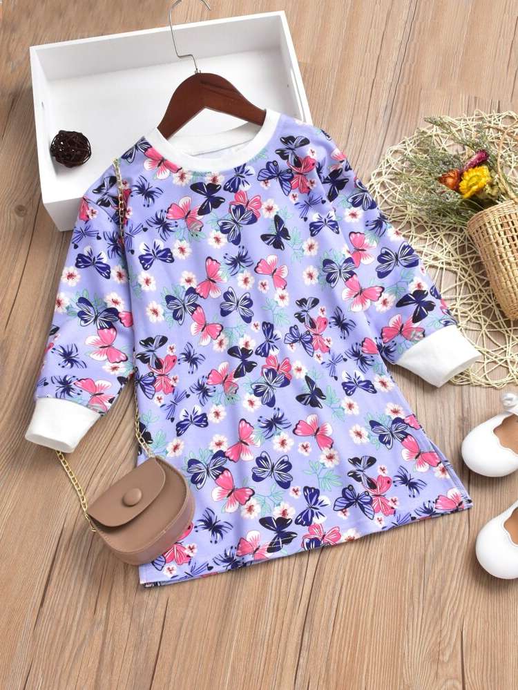 Long Long Sleeve Multicolor Kids Clothing 5466