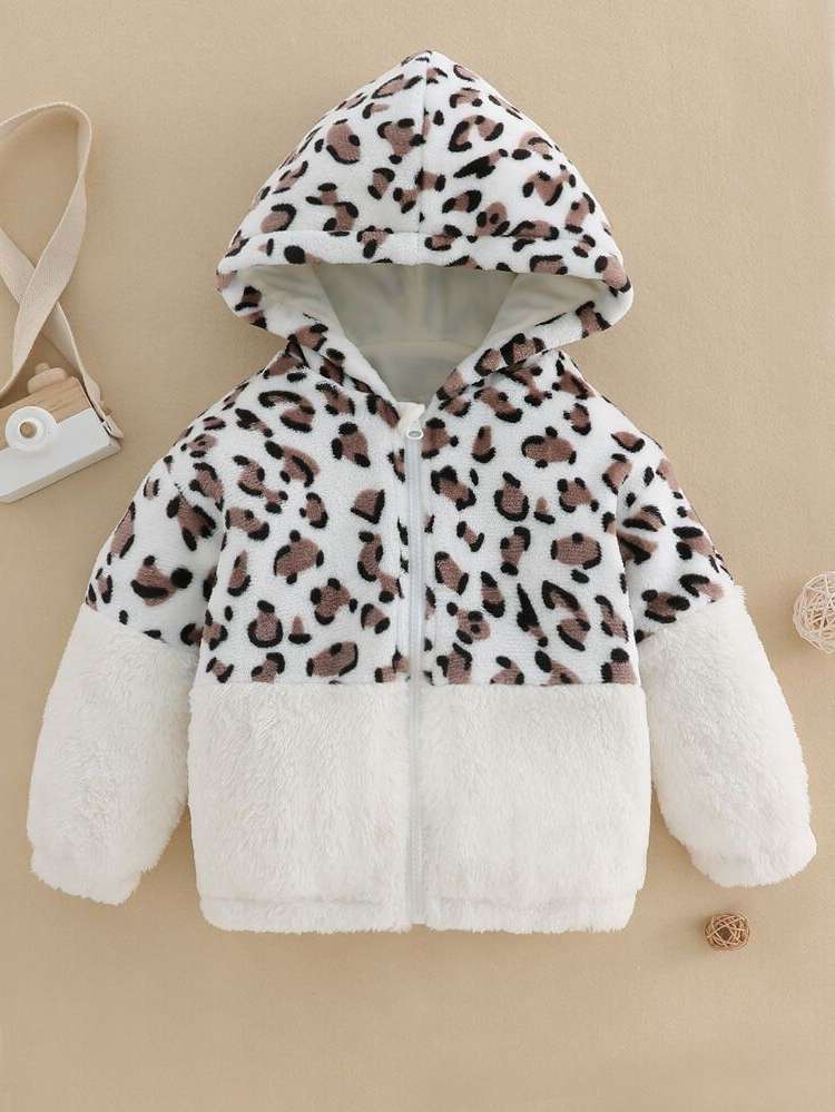 Multicolor Leopard Long Sleeve Kids Clothing 8441