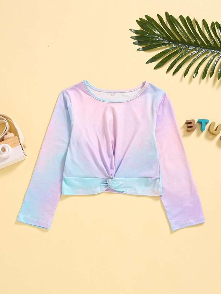 Twist Crop Ombre Kids Clothing 9672