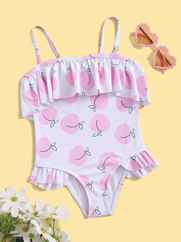 Cute  Fruit&Vegetable Toddler Girls Beachwear 2314